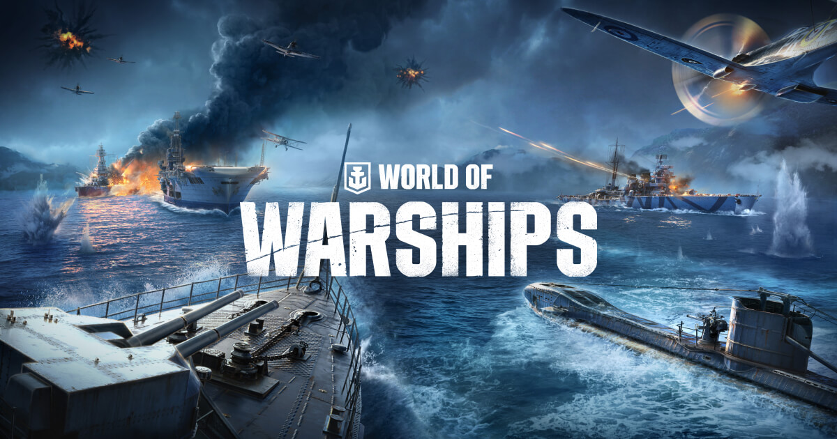 World of Warships naval combat game cover